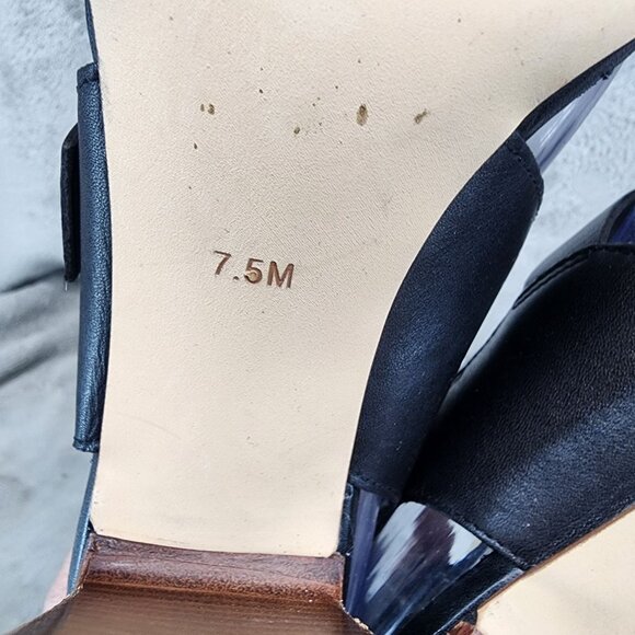 Gibson Latimer Shoes Womens Size 7.5 Sharlie Black Block Heel Sandals *Read* - Picture 10 of 15